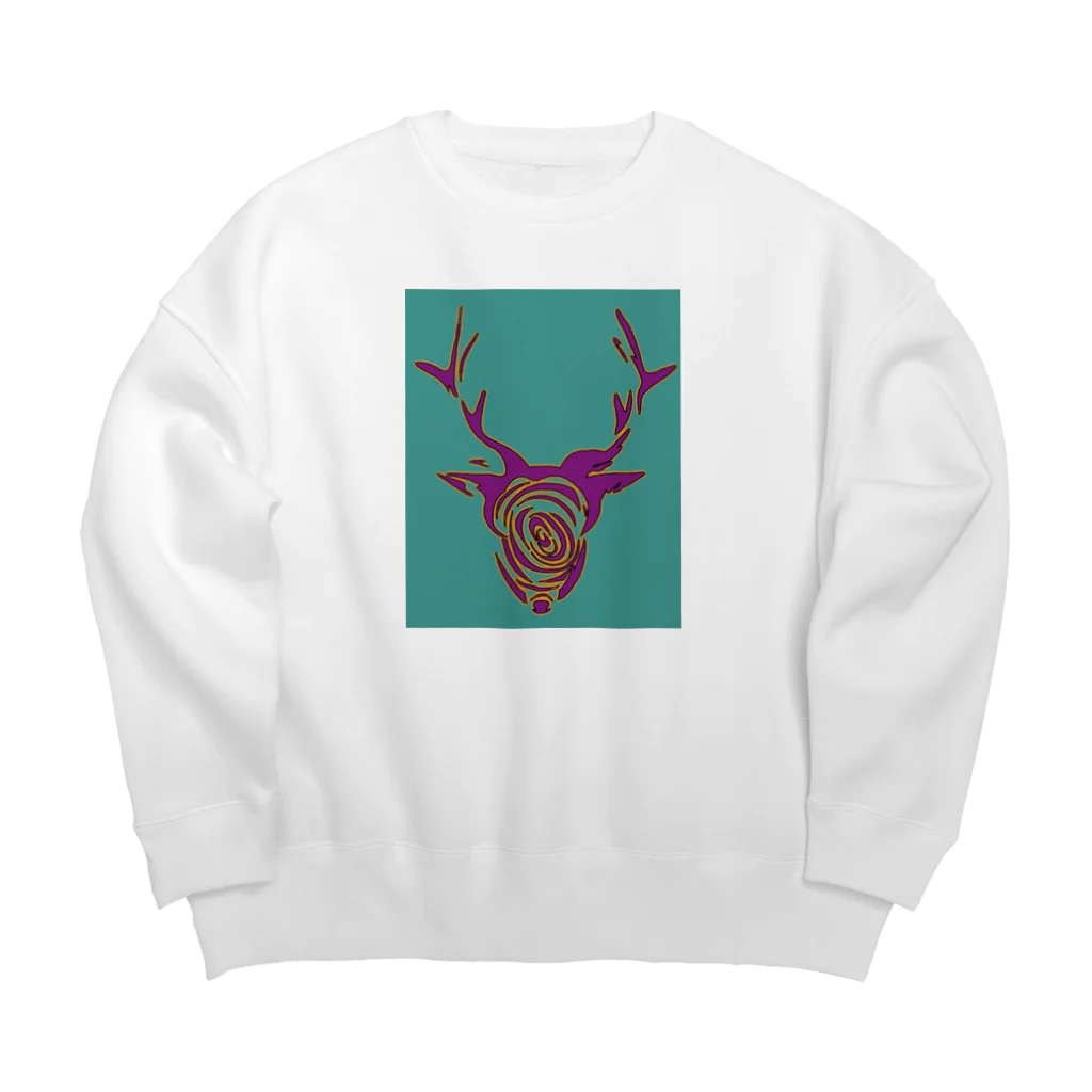 NENRINのNENRIN シカ（イロ） Big Crew Neck Sweatshirt