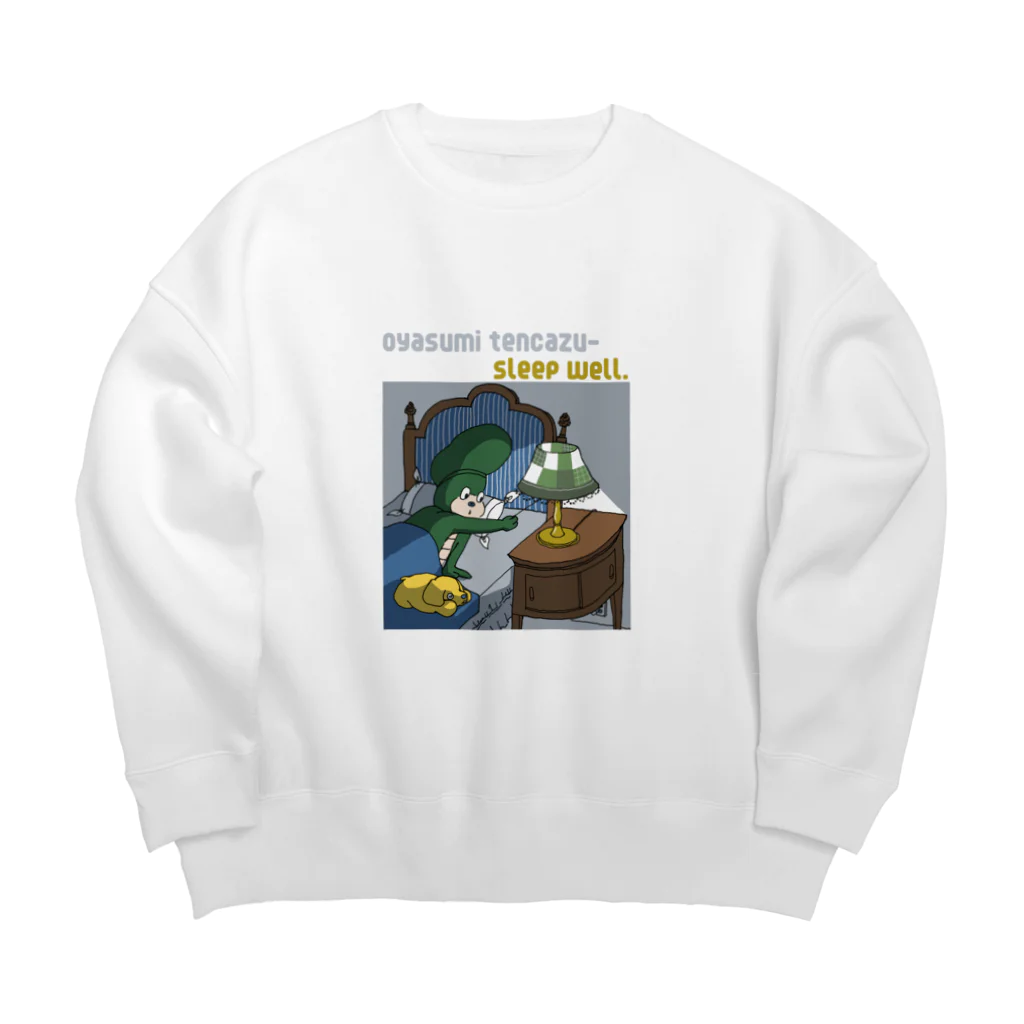 わにのテンカズーの雑貨屋さんのoyasumi tencazu- / カラー  Big Crew Neck Sweatshirt