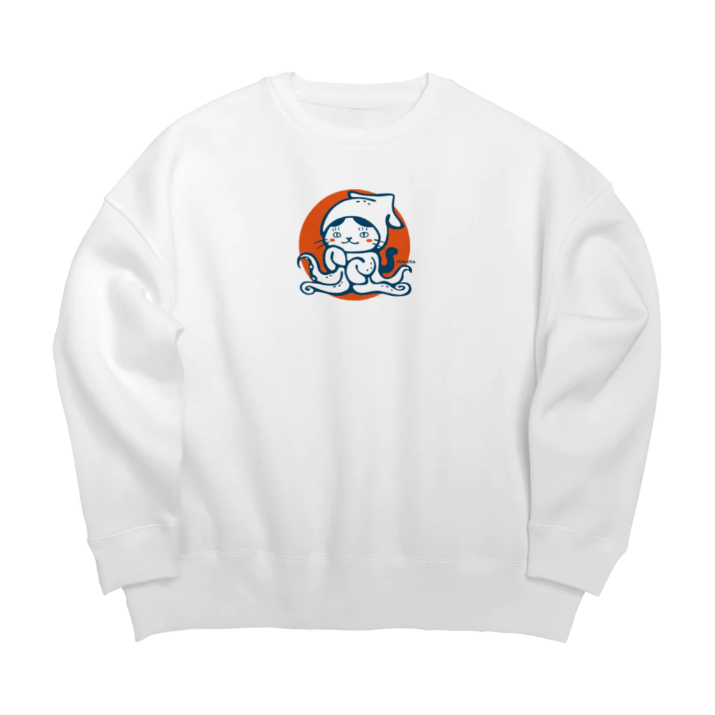 oba:obaのイカサマネコ Big Crew Neck Sweatshirt