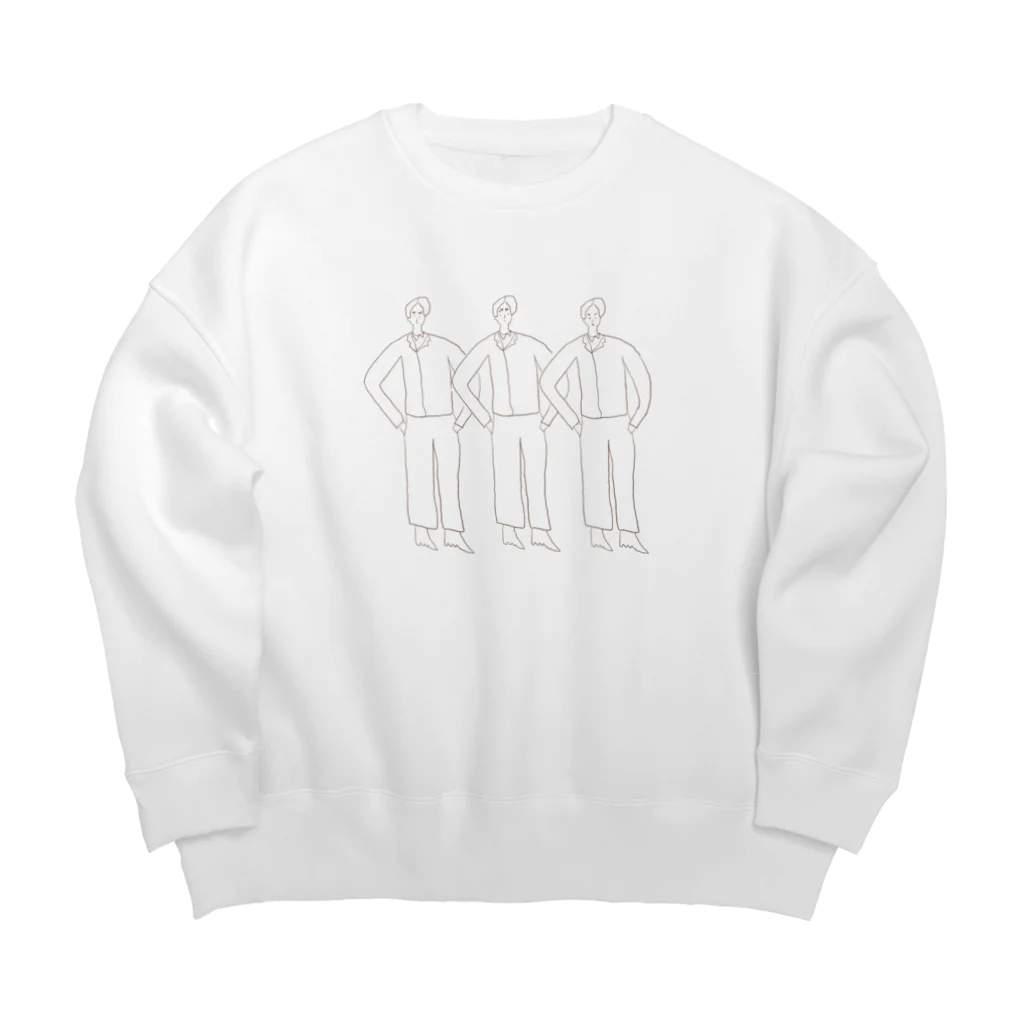 hwnhwn_m8の上手に並んで Big Crew Neck Sweatshirt