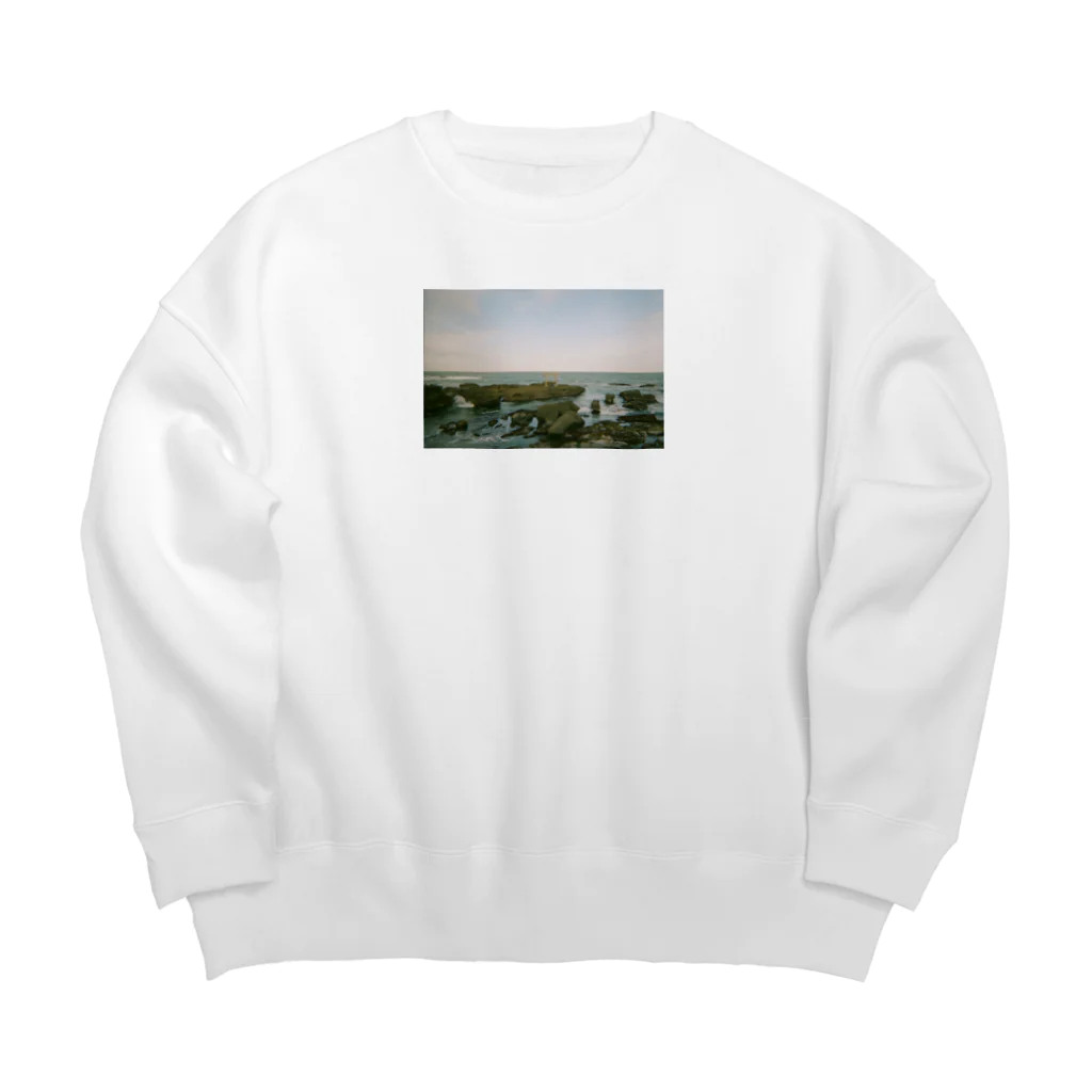 withu_projectの海と鳥居 Big Crew Neck Sweatshirt