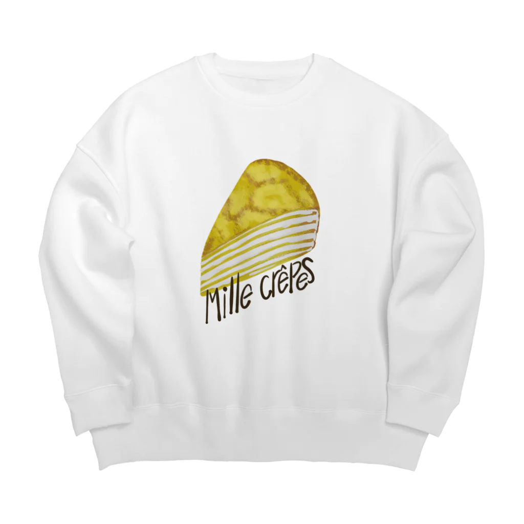 スロータイプ書店 Slowtype Booksのmille crepes ミルクレープ 075 Big Crew Neck Sweatshirt