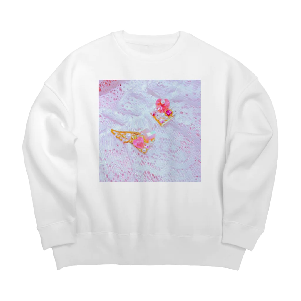 ぽんぽこやのふいんき Big Crew Neck Sweatshirt