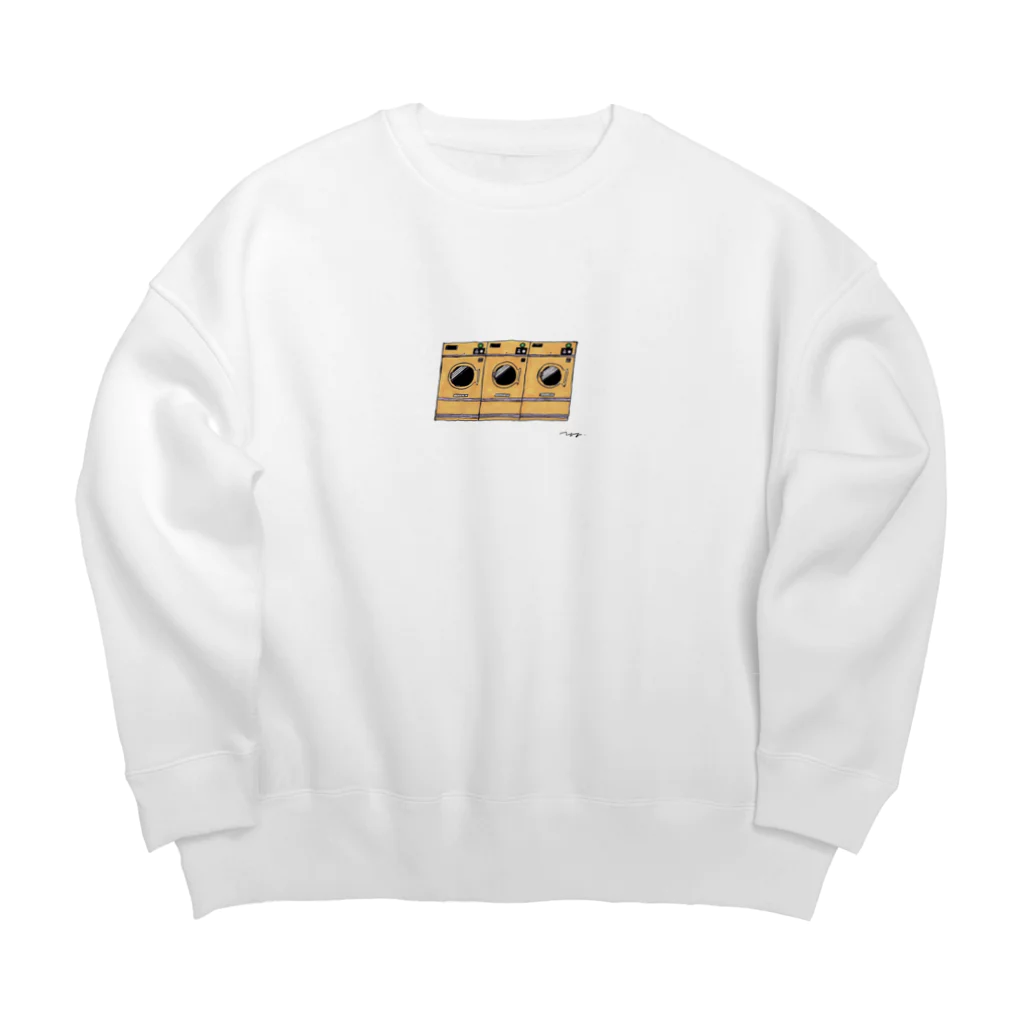 ひよ子のコインランドリー Big Crew Neck Sweatshirt