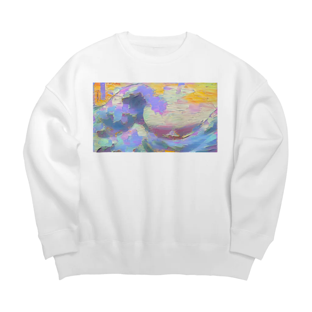 みらのインスタ映えを意識しすぎた葛飾北斎 Big Crew Neck Sweatshirt