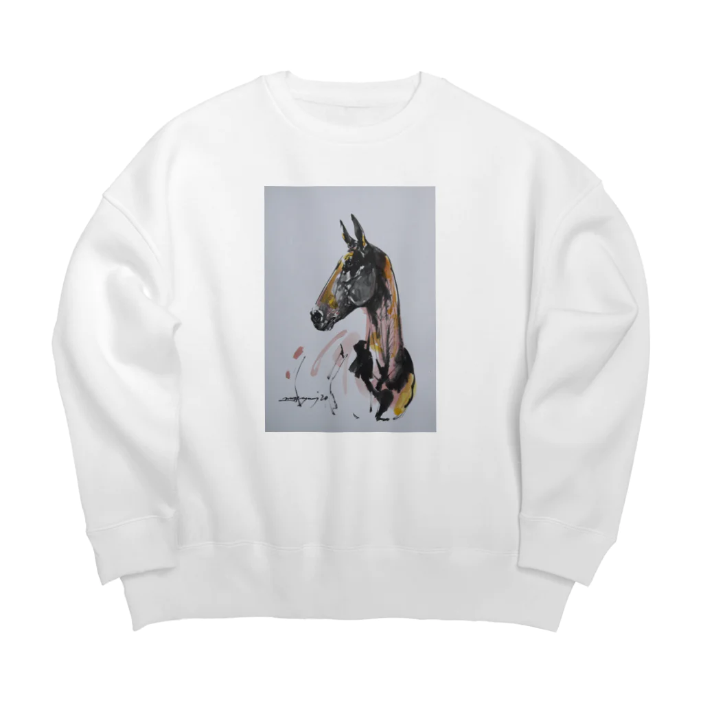 永久凍土の国の白夜のアハル・テケ Big Crew Neck Sweatshirt