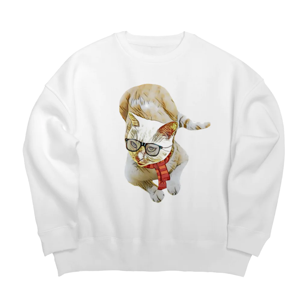 Rock catのメガネCAT Big Crew Neck Sweatshirt