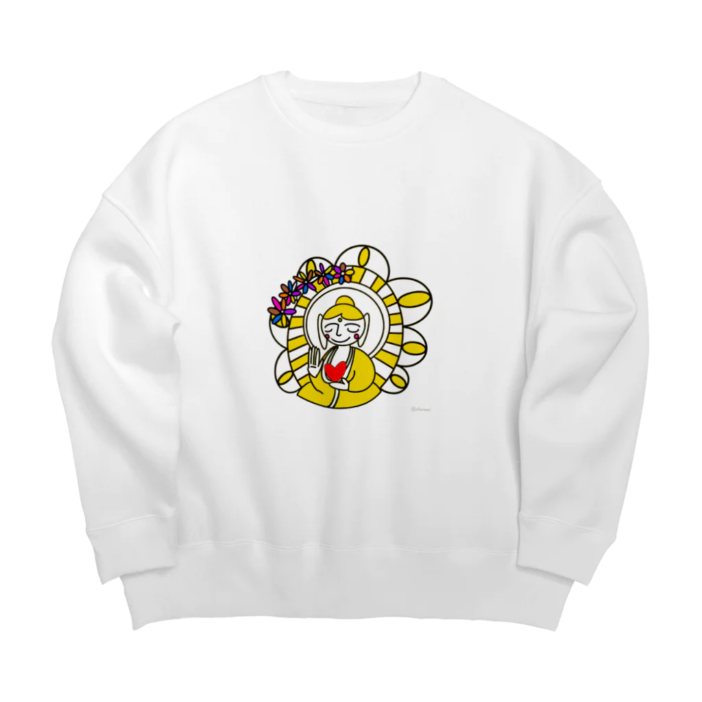 キャラ生み製造機の‪3. 『かんのん様』‬ Big Crew Neck Sweatshirt