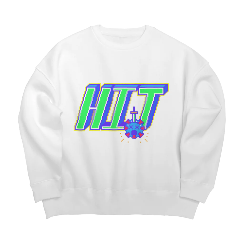 EXCALIBUR SHOPのPIXELコロナ -撃墜HIT- Big Crew Neck Sweatshirt