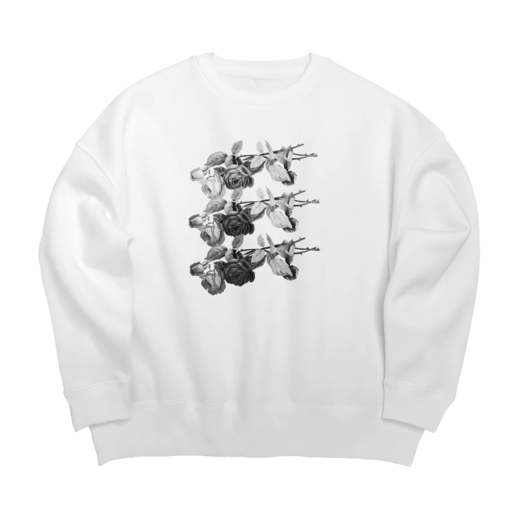 HANDSOMEの薔薇_Rose Big Crew Neck Sweatshirt