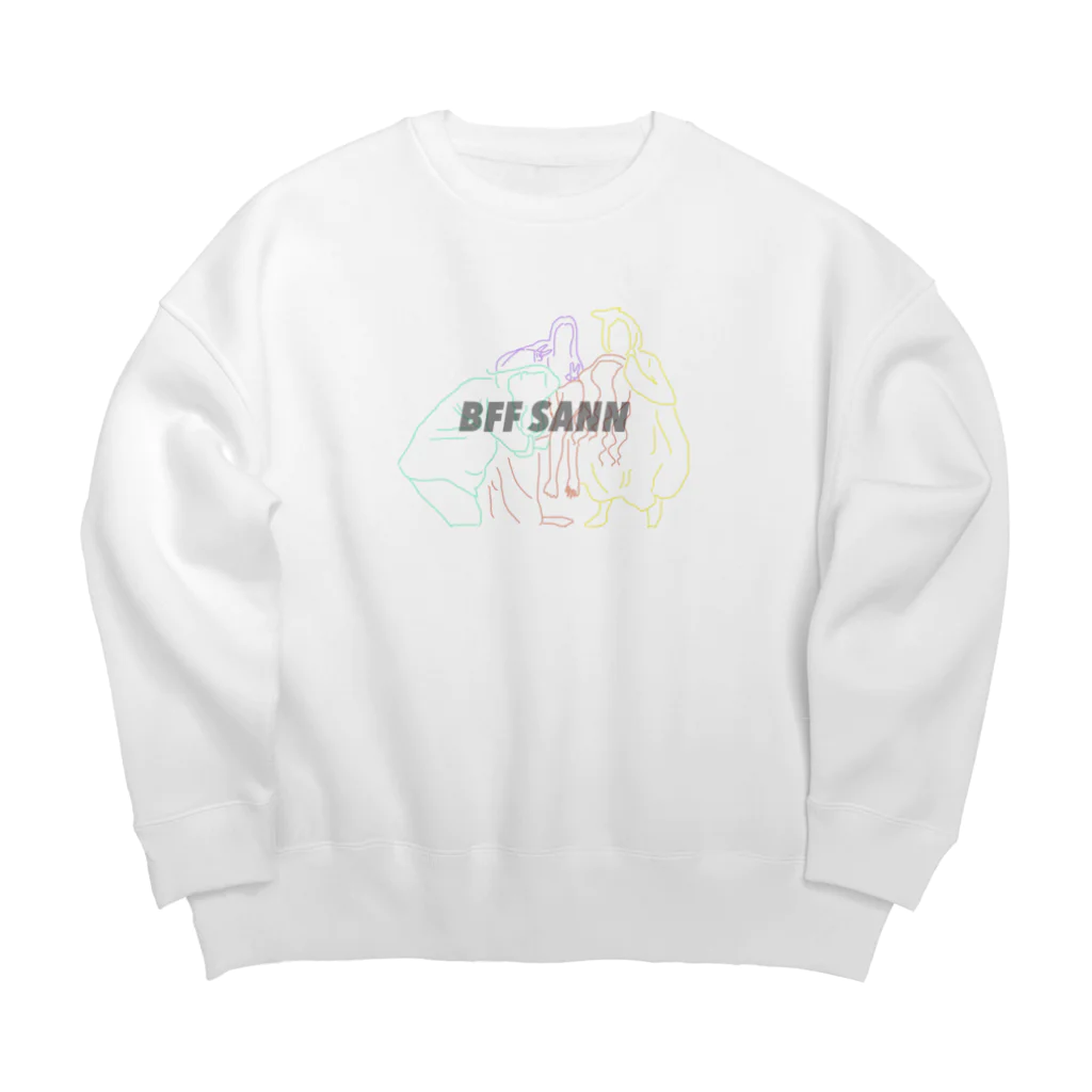 すーぱーらばーずくまこのBFF SANN Big Crew Neck Sweatshirt