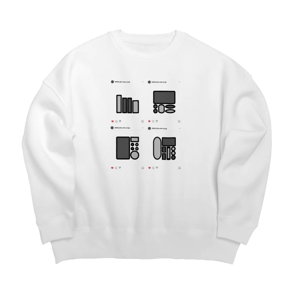 HANDSOMEのfollow me_ミニマリスト Big Crew Neck Sweatshirt