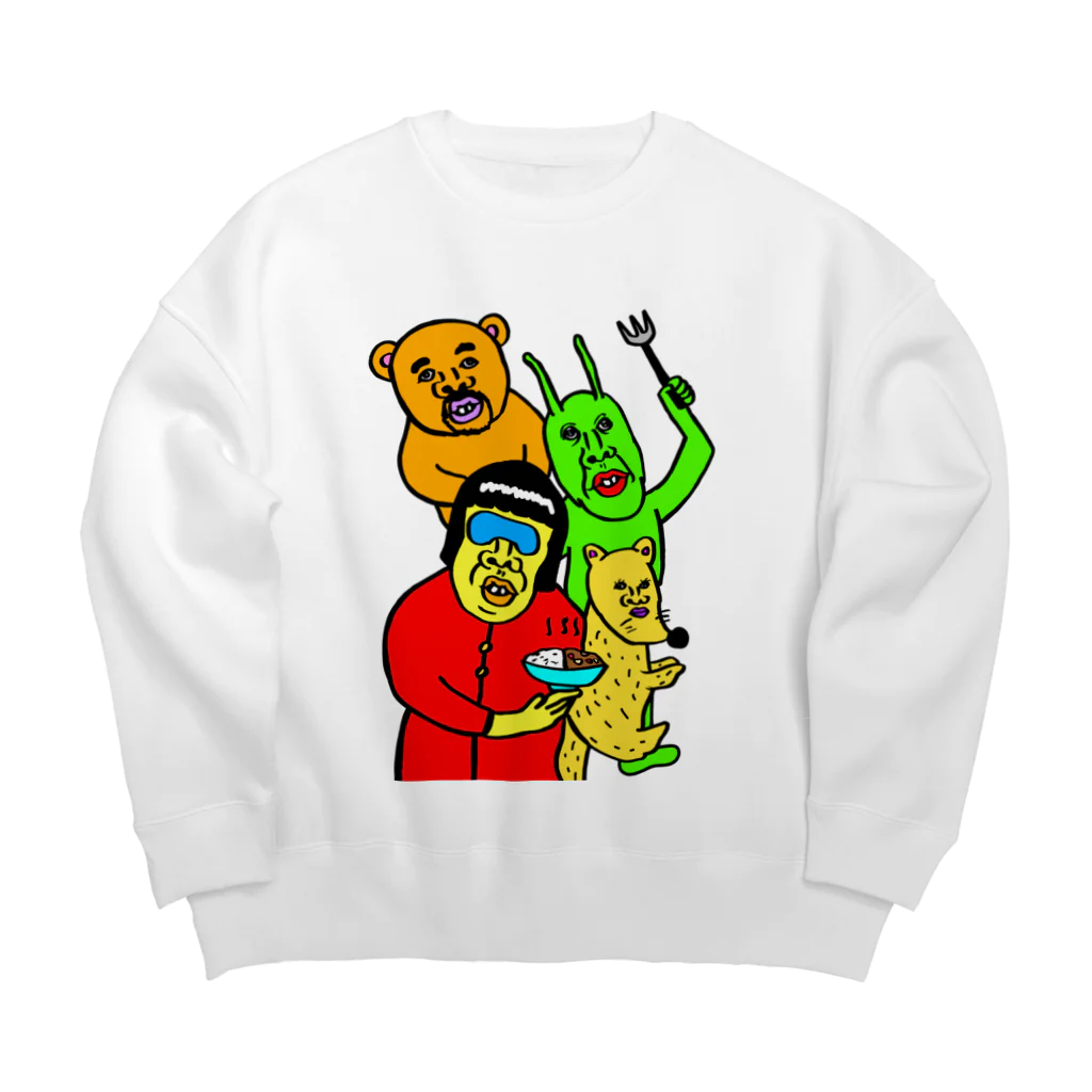 右手リアンうめもと公式の映画「蛍」 Big Crew Neck Sweatshirt