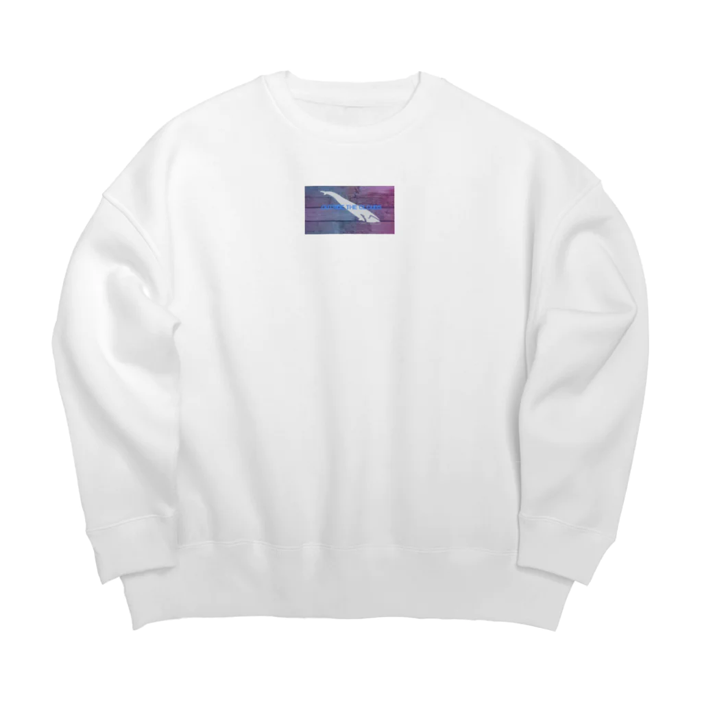 gon 🐳の夢見るクジラ 2 Big Crew Neck Sweatshirt