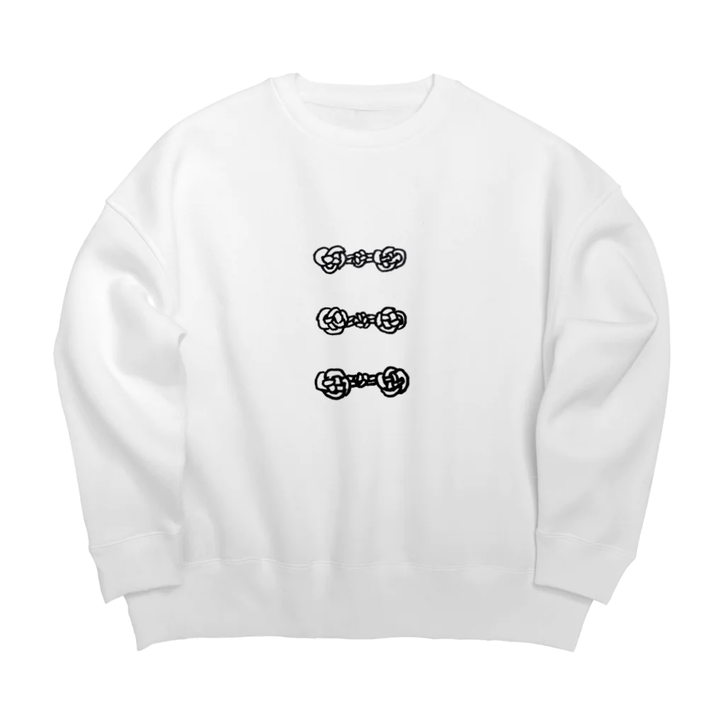 れんのチャイナボタン Big Crew Neck Sweatshirt