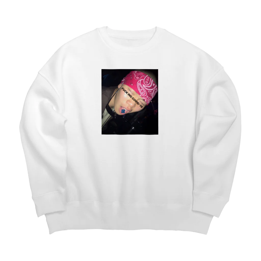 ベンチャーの便TURU fucking covid-19シリーズ Big Crew Neck Sweatshirt