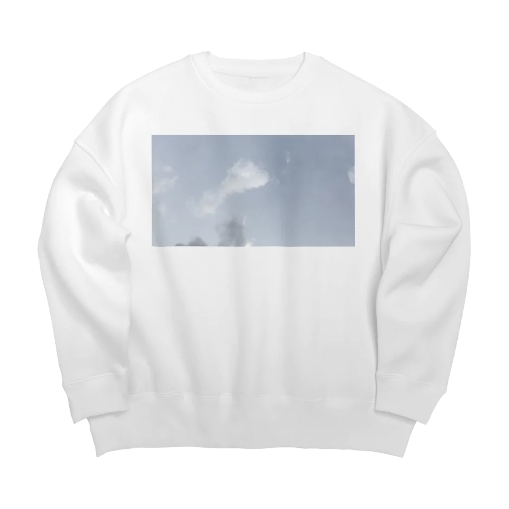 trickNFTartのblue sky Big Crew Neck Sweatshirt