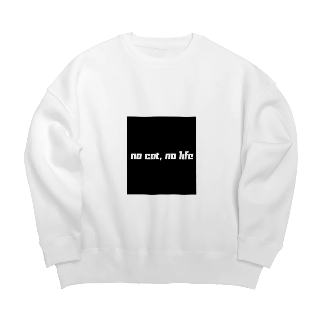 じゆうにのびのびのno cat, no life Big Crew Neck Sweatshirt