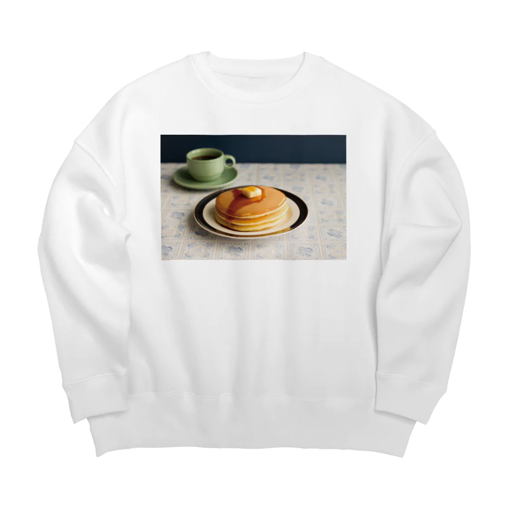 アルデンテウドンのホットなホットケーキ Big Crew Neck Sweatshirt