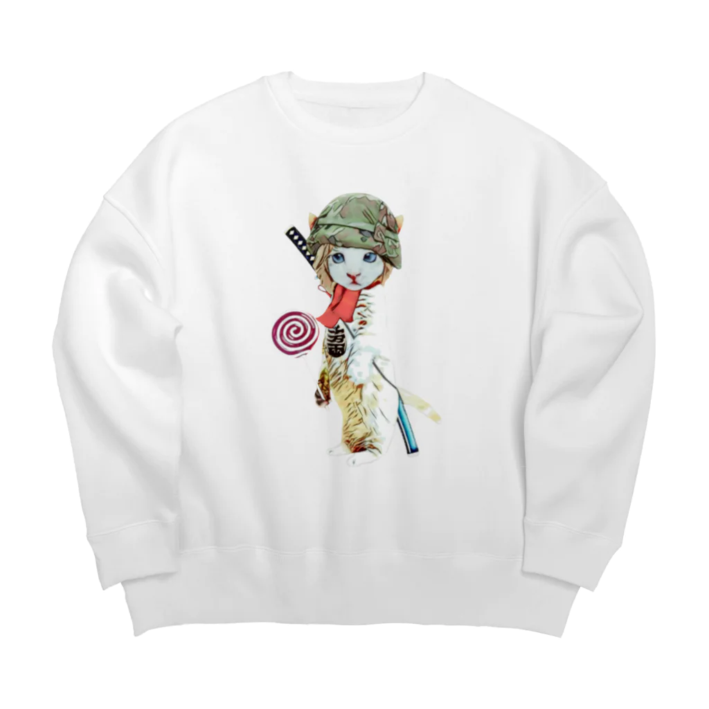 Rock catのCAT GIRL キャンディ Big Crew Neck Sweatshirt