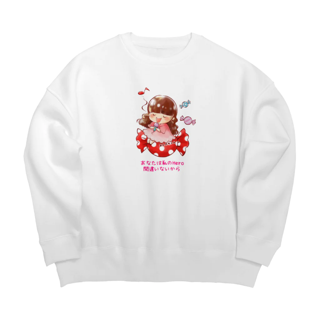 キャンディーおしのちゃんグッズのキャンディーおしのちゃん Big Crew Neck Sweatshirt