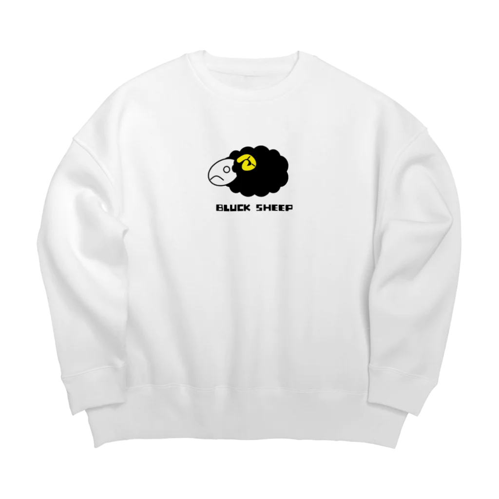 GodGorogoroの黒い羊 Big Crew Neck Sweatshirt
