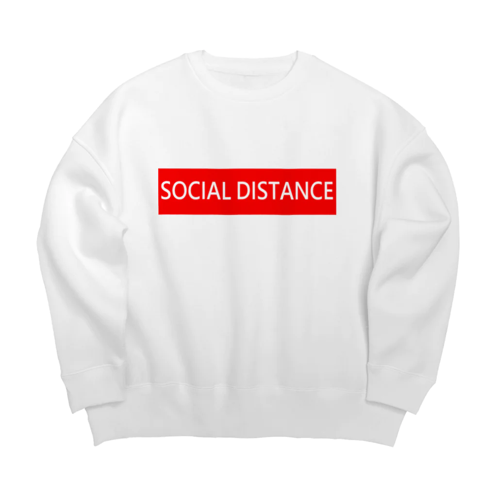 HirahiraのSocial distance Big Crew Neck Sweatshirt