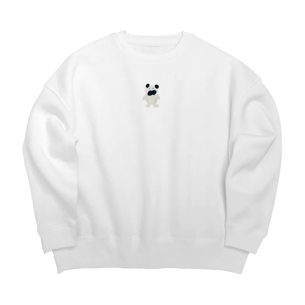 パグのパグのイラスト Big Crew Neck Sweatshirt