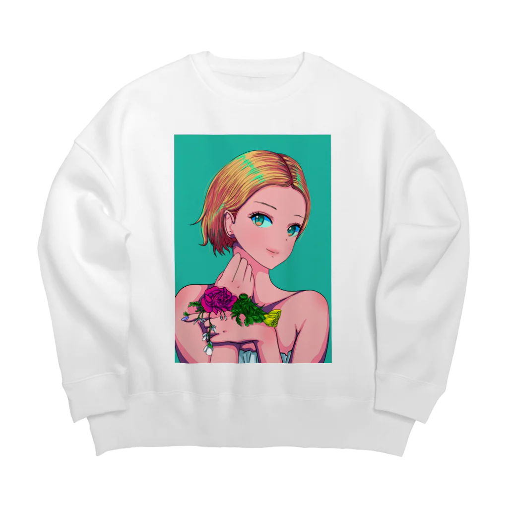 CIELOのオデコちゃん Big Crew Neck Sweatshirt