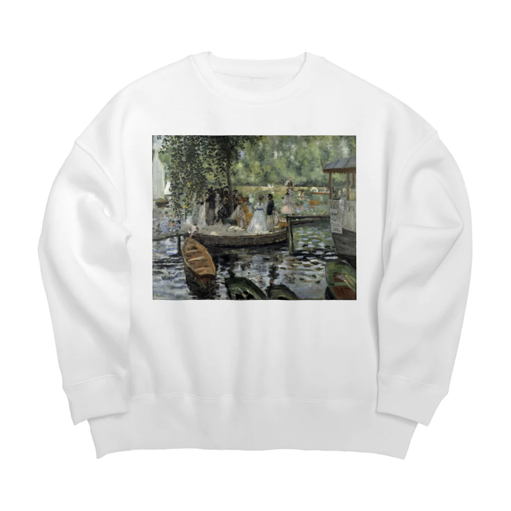 public domainのラ・グルヌイエール / クロード・モネ Big Crew Neck Sweatshirt