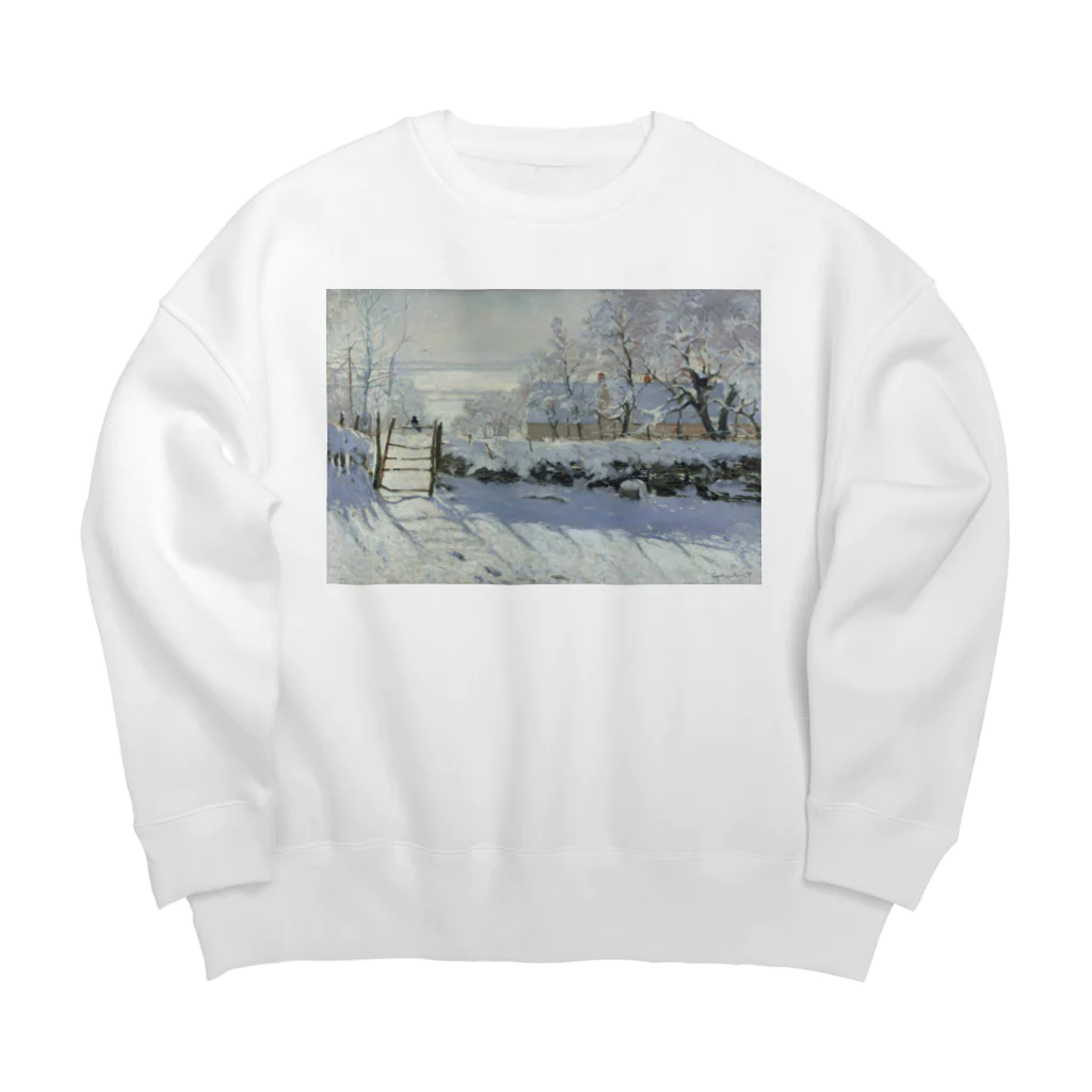 public domainのカササギ / クロード・モネ Big Crew Neck Sweatshirt