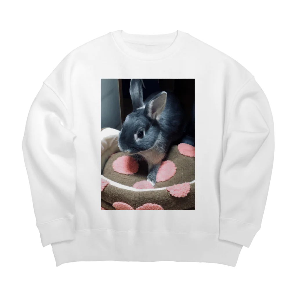 うさぎのお店.のうさぎのPoteo. Big Crew Neck Sweatshirt