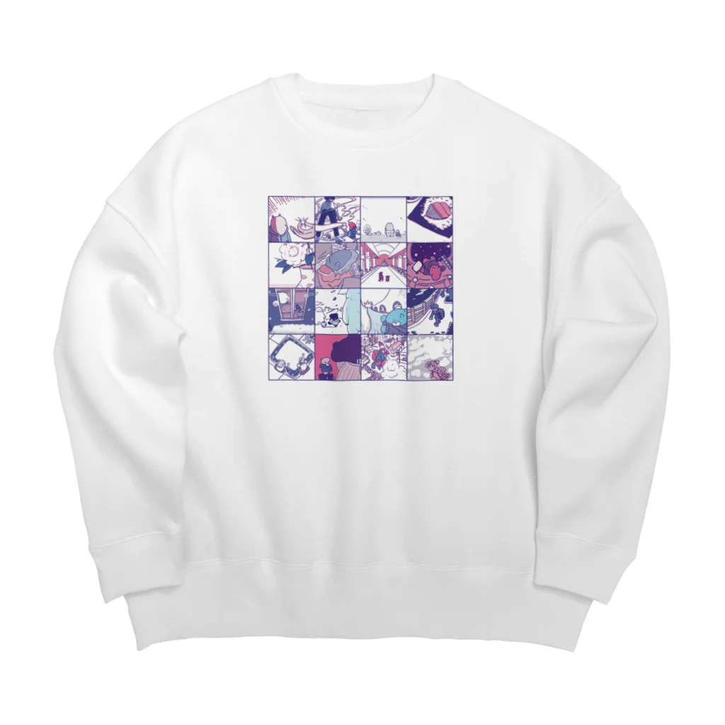 増村十七のバクちゃん ハイライト Big Crew Neck Sweatshirt