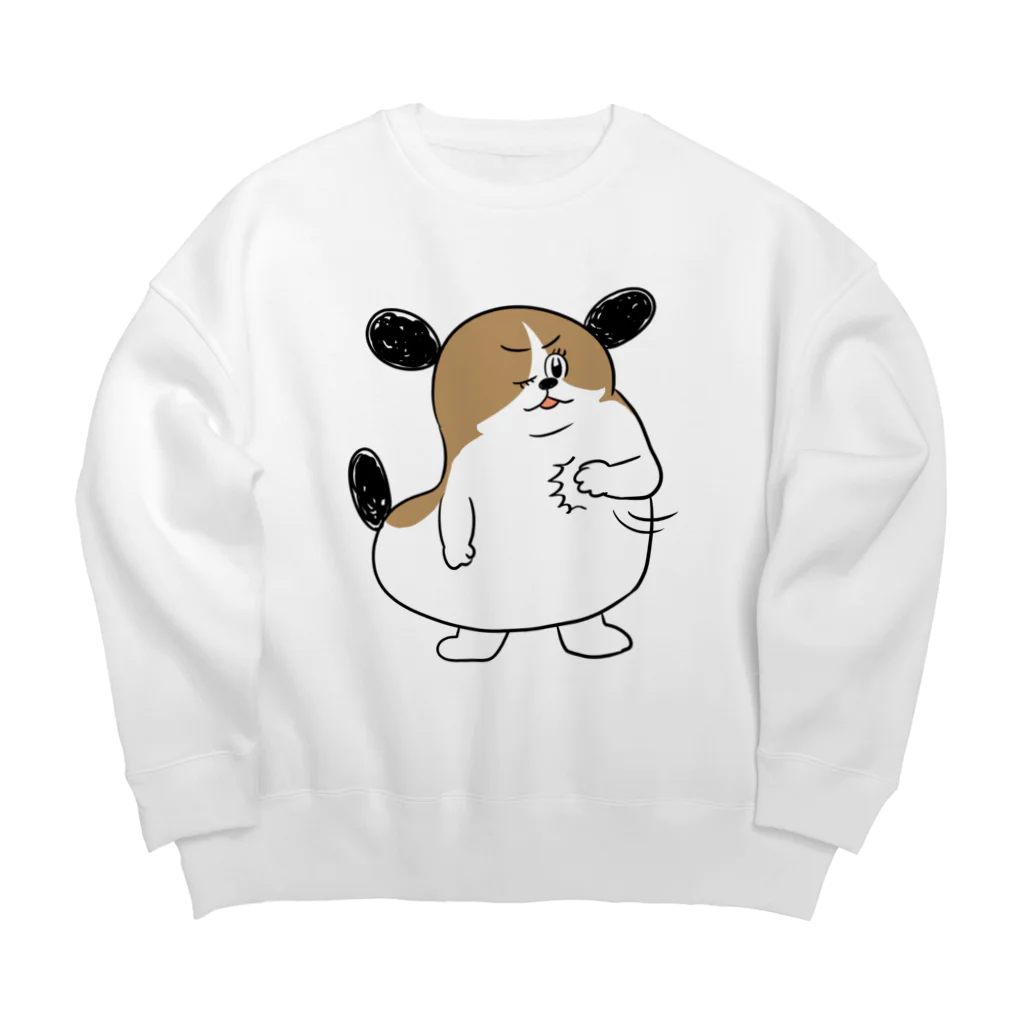 マツバラのもじゃまるおまかせ Big Crew Neck Sweatshirt