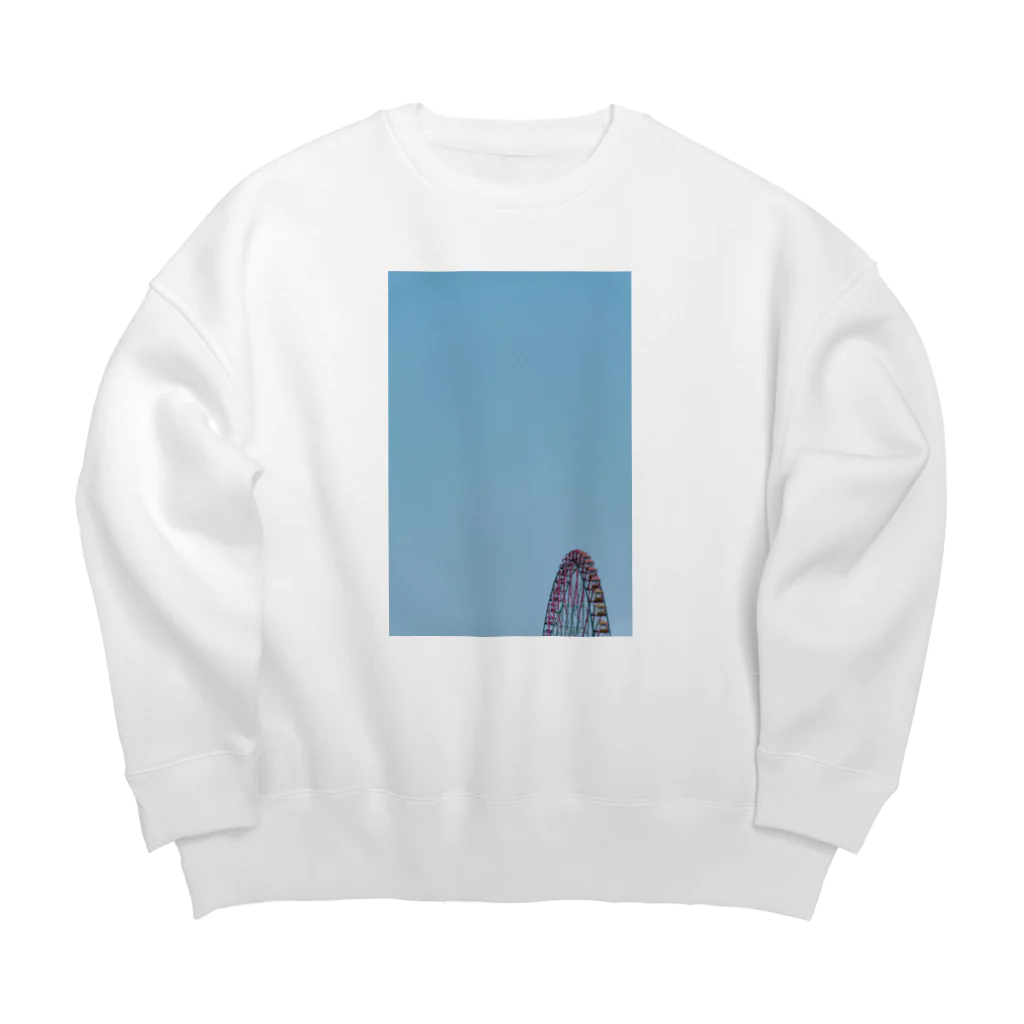 敬の観覧車と空 Big Crew Neck Sweatshirt