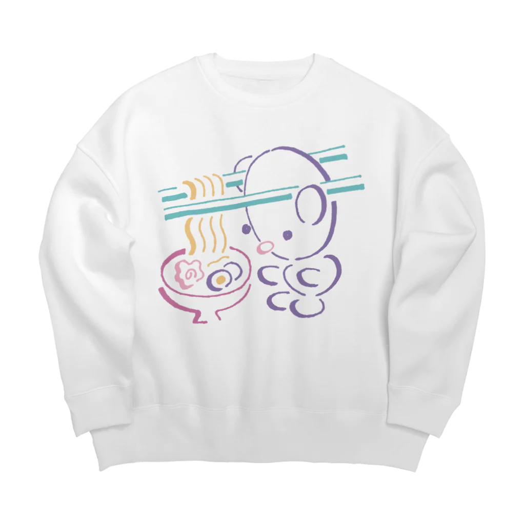 ヌトグランのミミハシ・らぁめん Big Crew Neck Sweatshirt