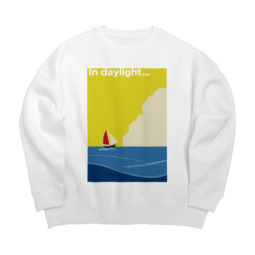 OMIKUJIの昼の海 Big Crew Neck Sweatshirt