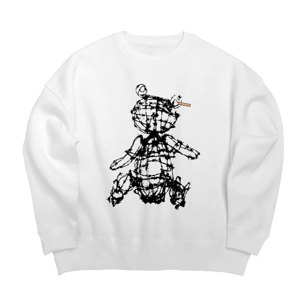 現代美術二等兵の抱っこしてちょ Big Crew Neck Sweatshirt