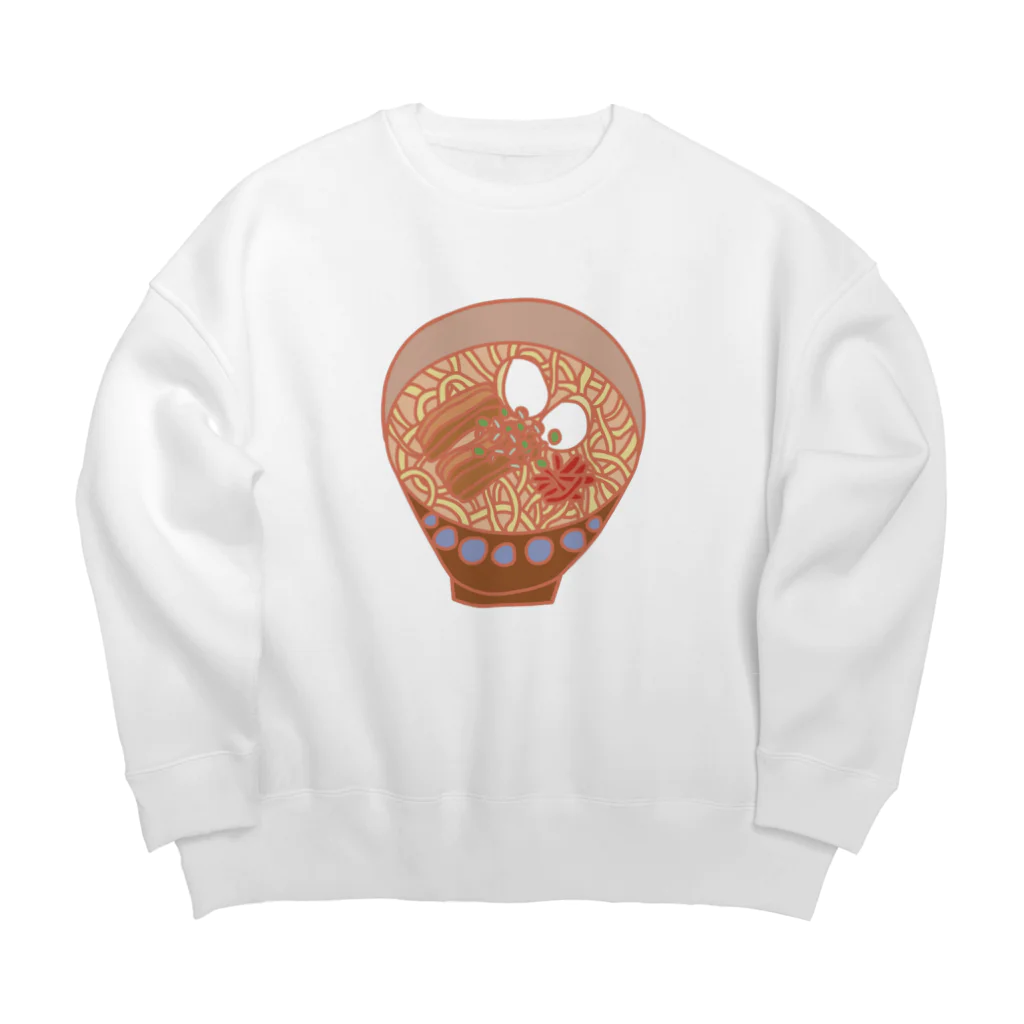 Omuの沖縄そば　ソーキそば Big Crew Neck Sweatshirt