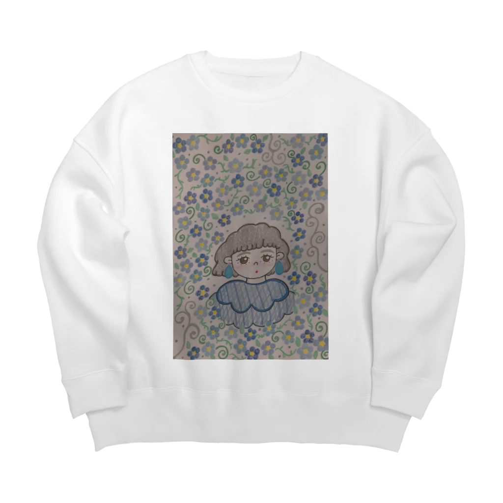 Blue_BlueのBlueBlue Big Crew Neck Sweatshirt