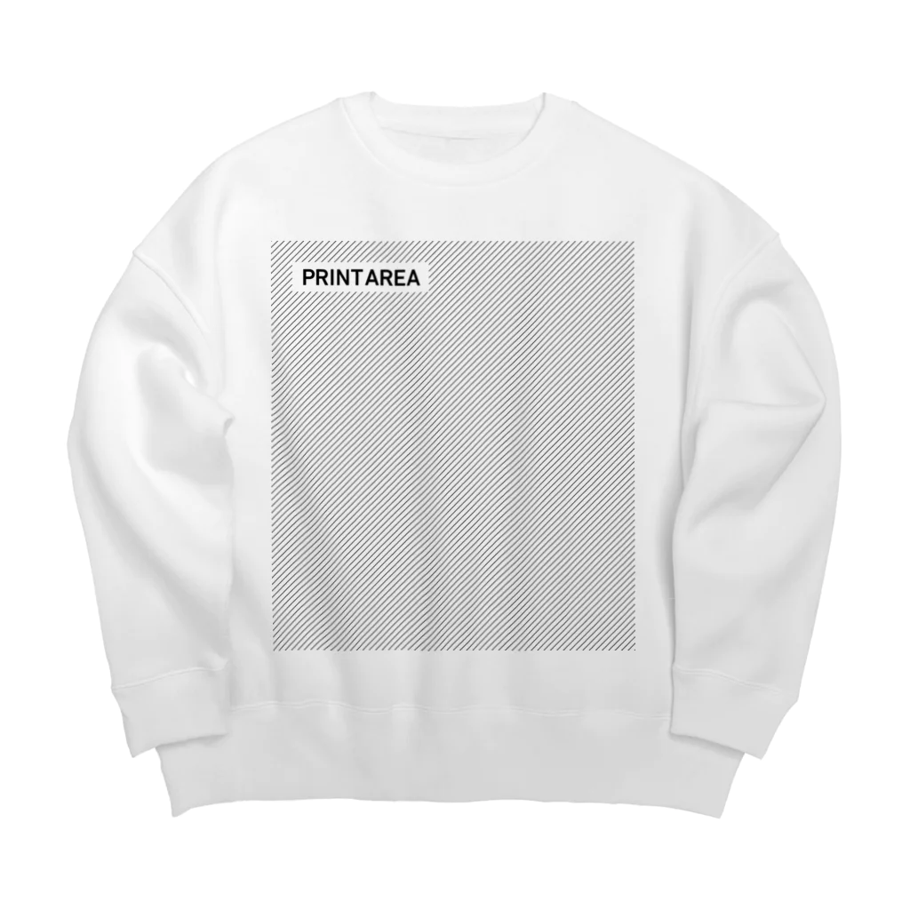 chi-bitのプリントエリアチェック Big Crew Neck Sweatshirt