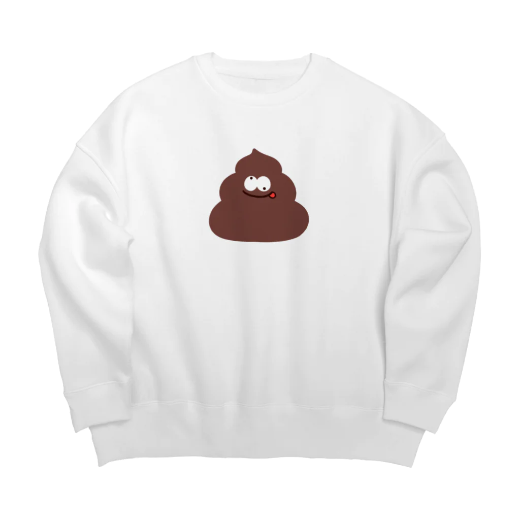 ぷこぷこぺんぺんのクレイジーうんち Big Crew Neck Sweatshirt