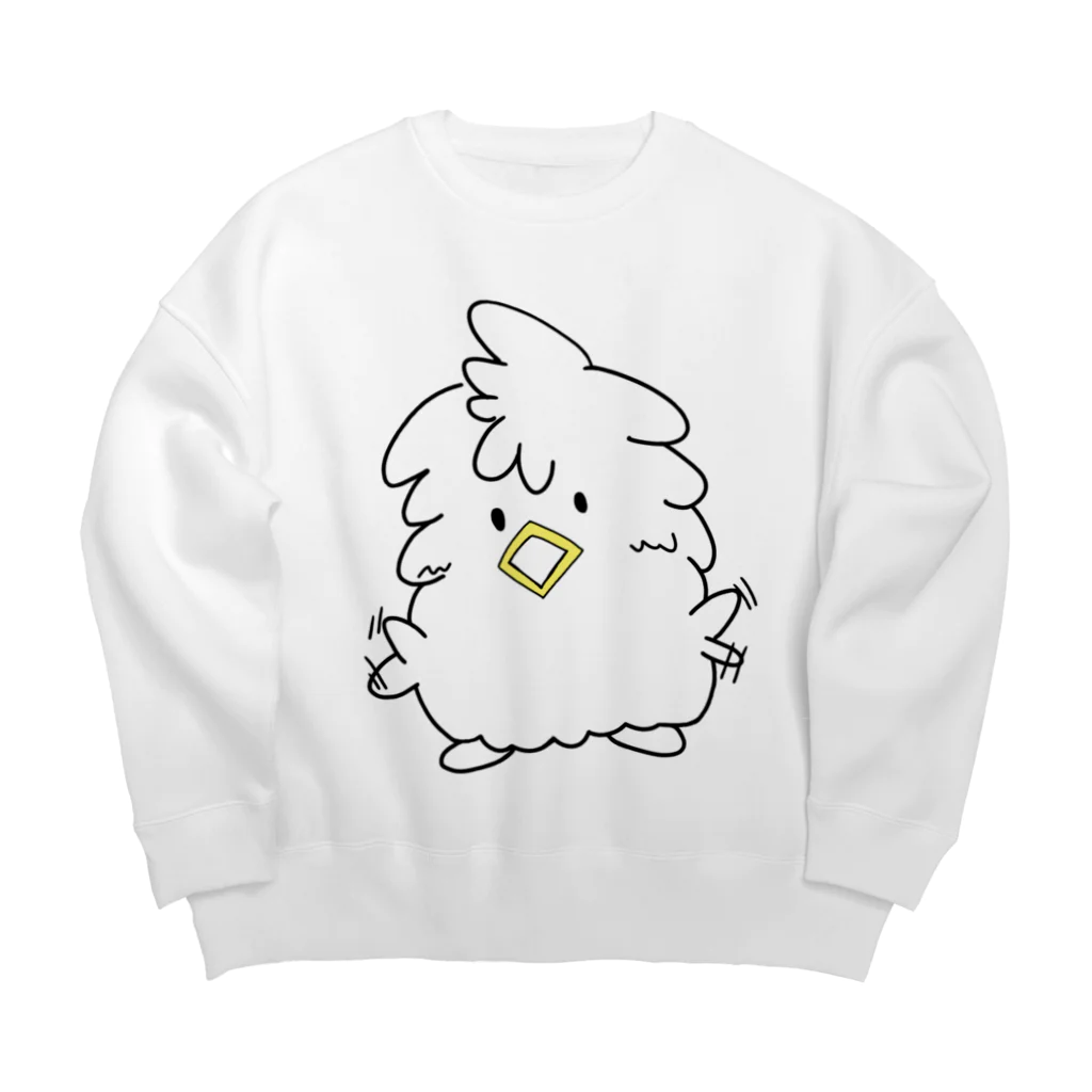 ＋Γ(gamma)のモケちゃん 喜び Big Crew Neck Sweatshirt