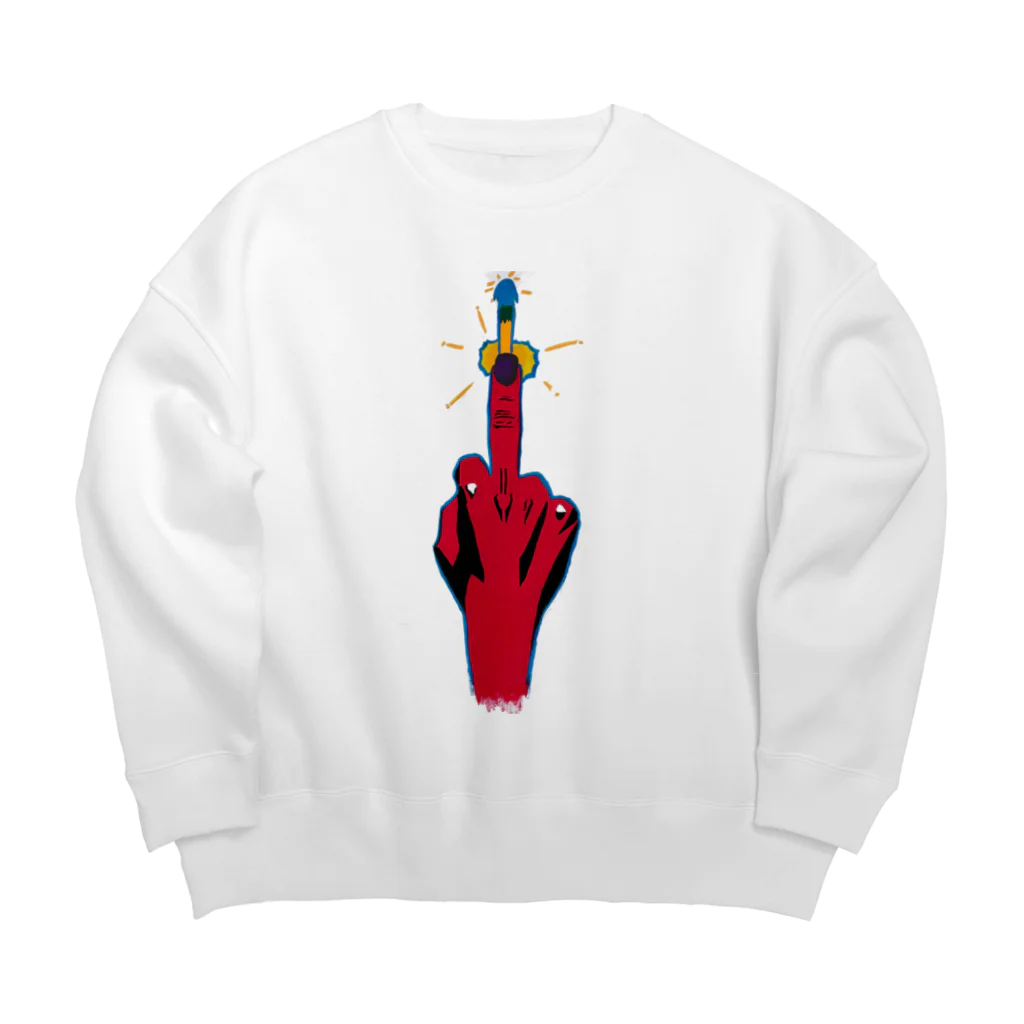 Mt.dogの指 Big Crew Neck Sweatshirt