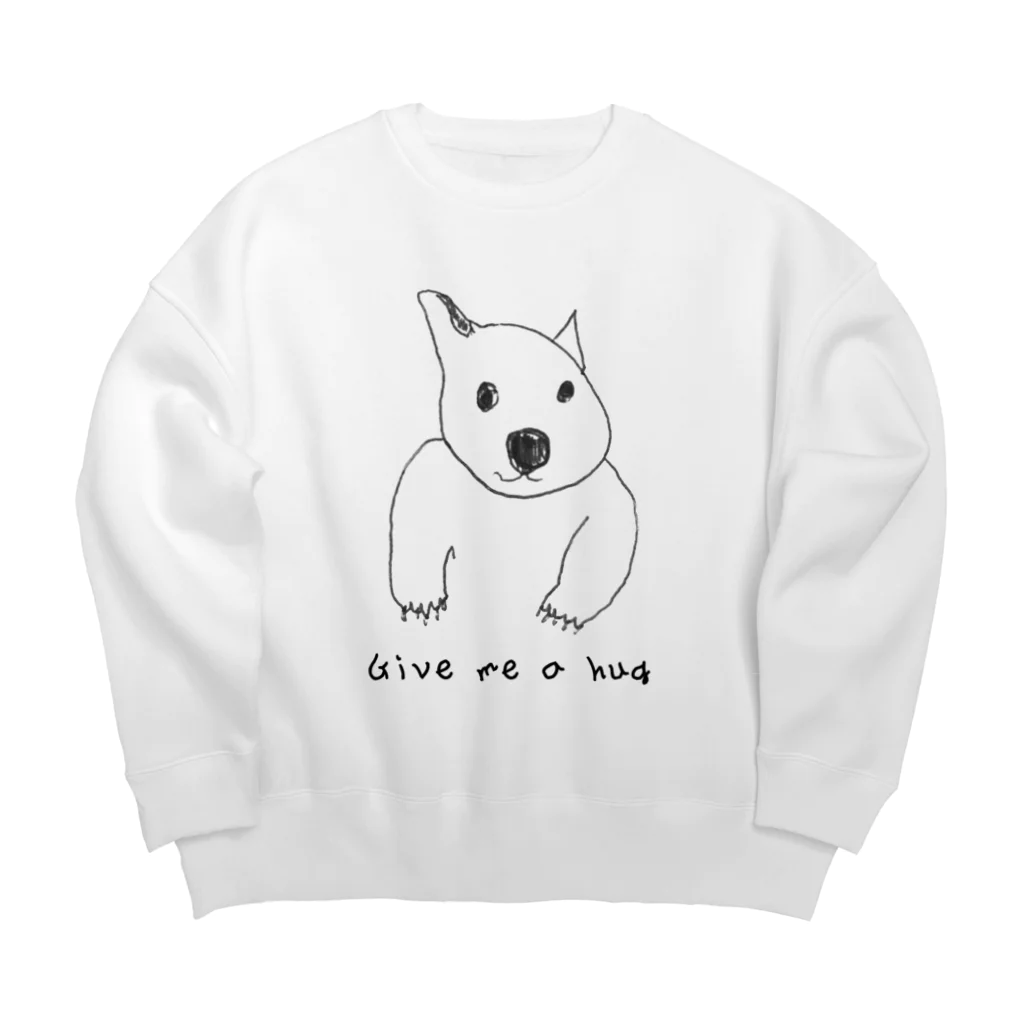 naoのだっこされてるウォンバット Big Crew Neck Sweatshirt