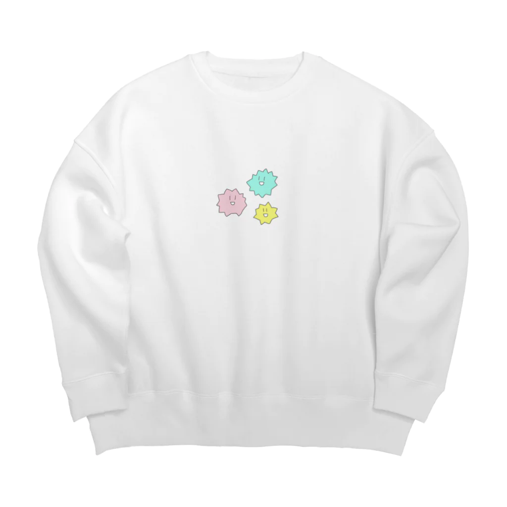 ゆるいおみせのこんぺいとうさんきょうだい Big Crew Neck Sweatshirt