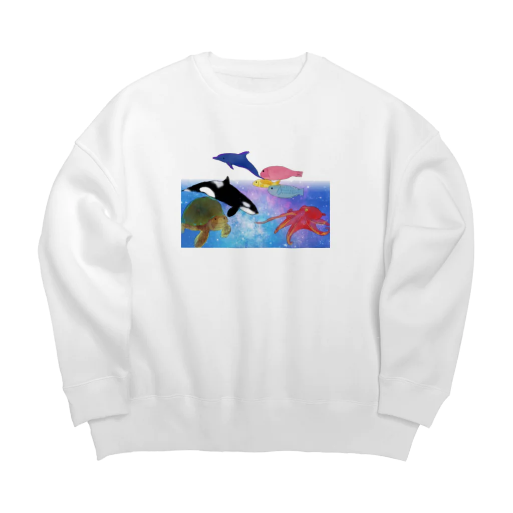 St.SKの水族館 Big Crew Neck Sweatshirt