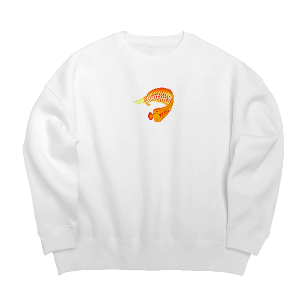 ねむいさかなのお店のピラルク　ドット Big Crew Neck Sweatshirt