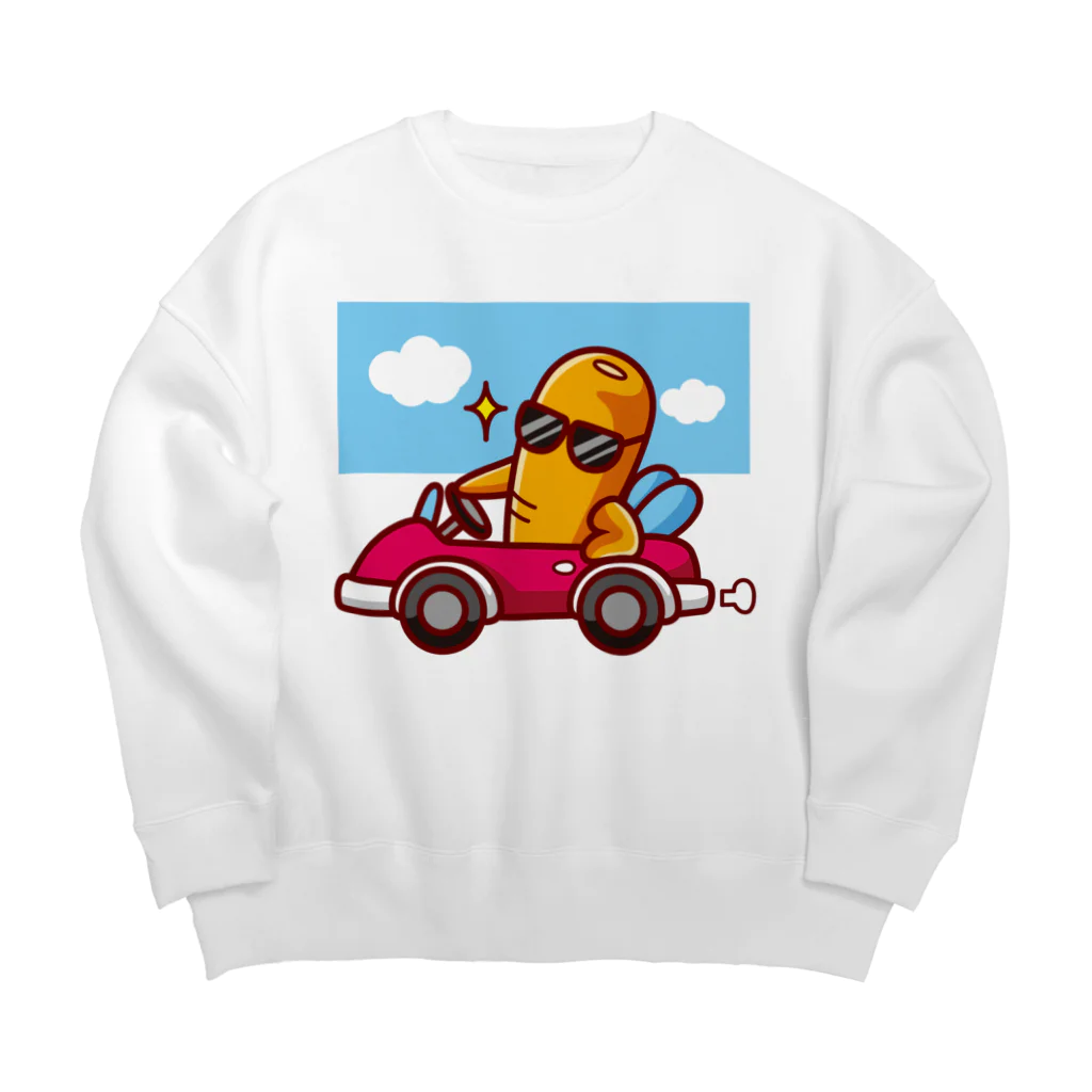 ma-sa's Laboratoryのシュール・ザ・ニンジン／ドライブ Big Crew Neck Sweatshirt