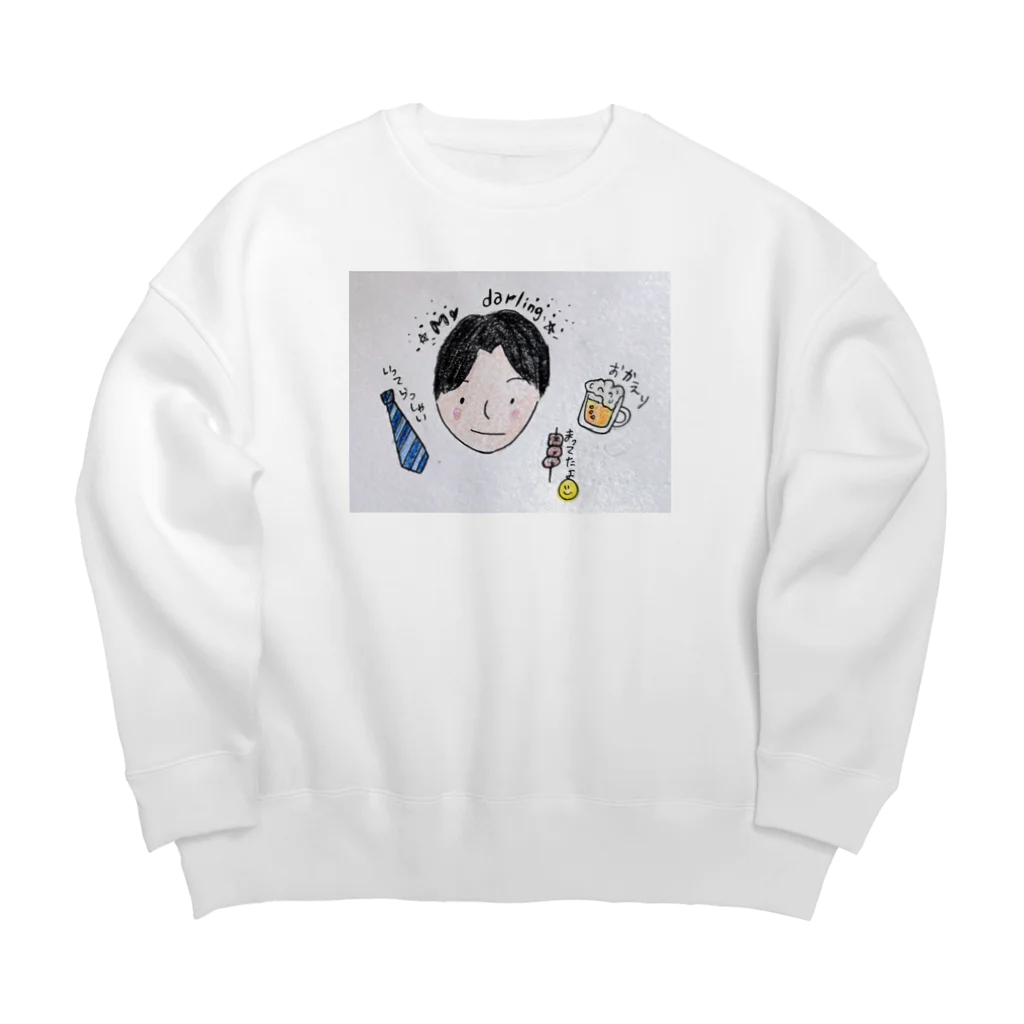 botan---のマイダーリン Big Crew Neck Sweatshirt